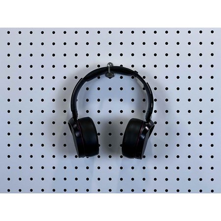 Triton Products 1 In. Single Rod 30 Degree Bend Stainless Steel Pegboard Hook for 1/8 In. and 1/4 In. Pegboard 3 Pack 81123